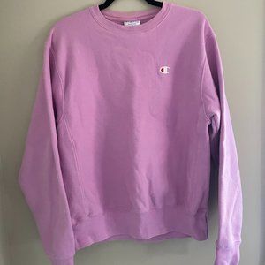Champion Reverse Weave Crewneck Sweatshirt - Pink - Medium